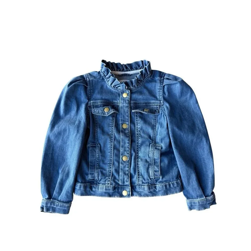 Janie & Jack Denim Puff Sleeve Jacket Size 3-4T Girls